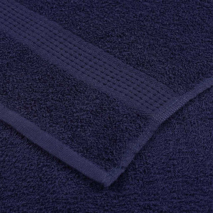 Asciugamani 2 pz Blu Marino 100x200 cm 360 g/m² 100% Cotone - homemem39