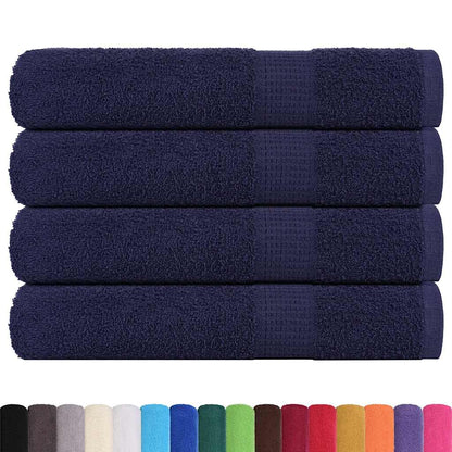 Asciugamani 4 pz Blu Marino 100x200 cm 360 g/m² 100% Cotone - homemem39