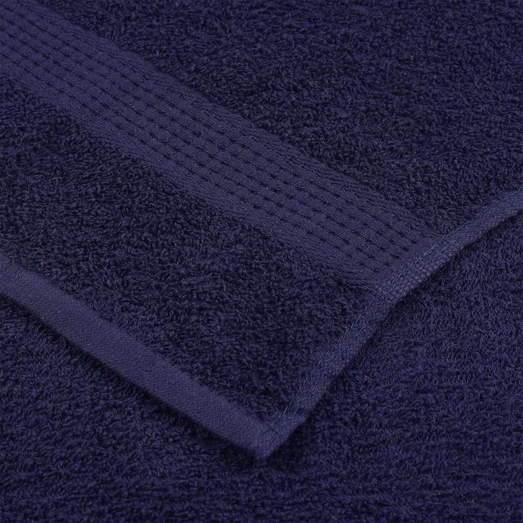 Asciugamani 4 pz Blu Marino 100x200 cm 360 g/m² 100% Cotone