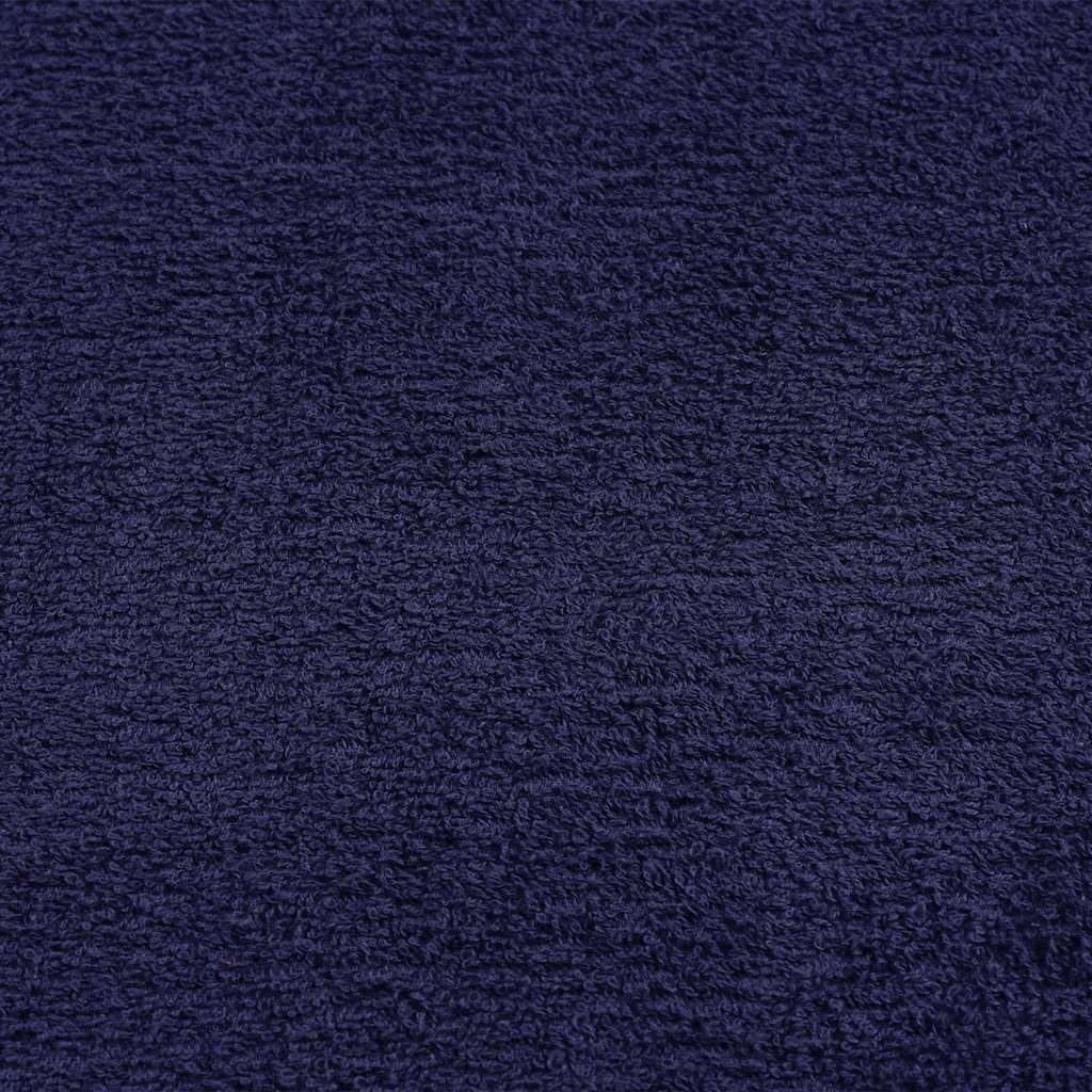 Asciugamani 10 pz Blu Marino 100x200 cm 360 g/m² 100% Cotone