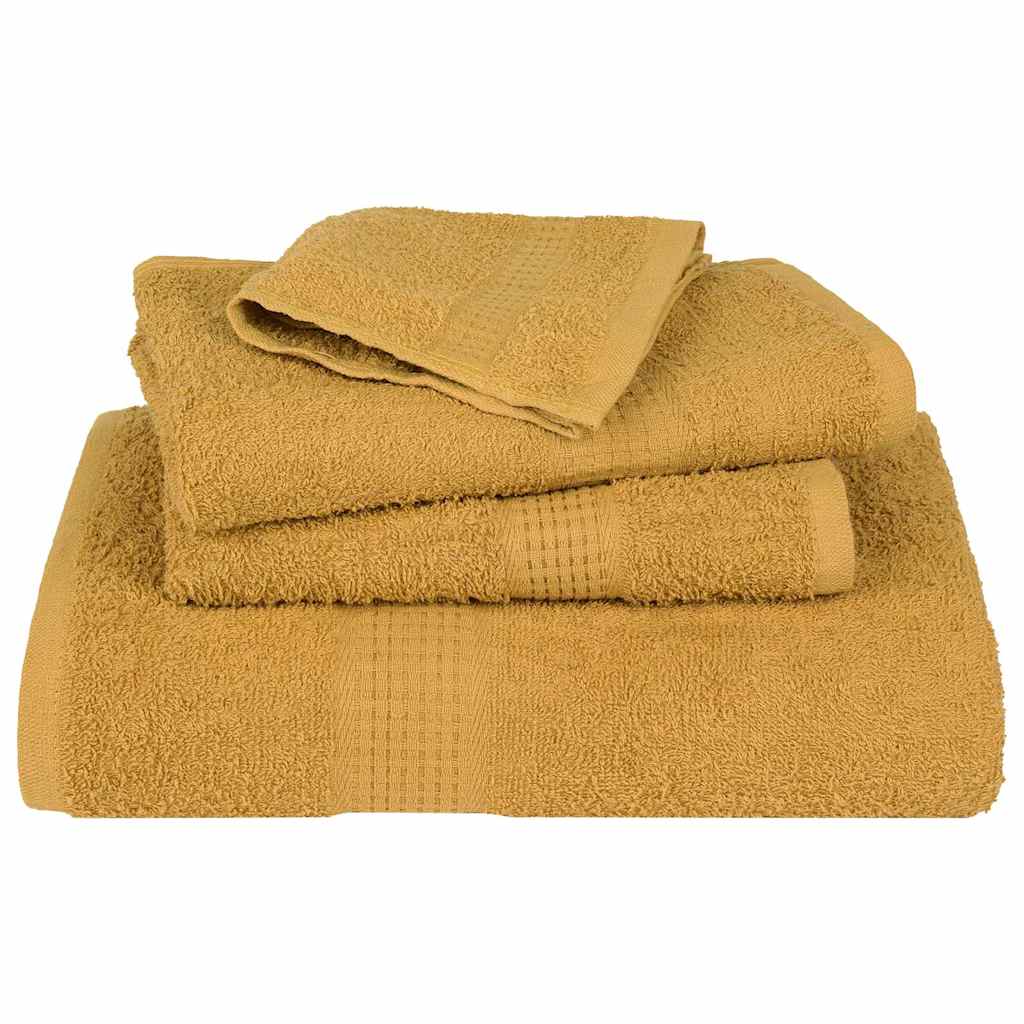 Asciugamani per Sapone 4 pz Oro 30x30 cm 360 g/m² 100% Cotone