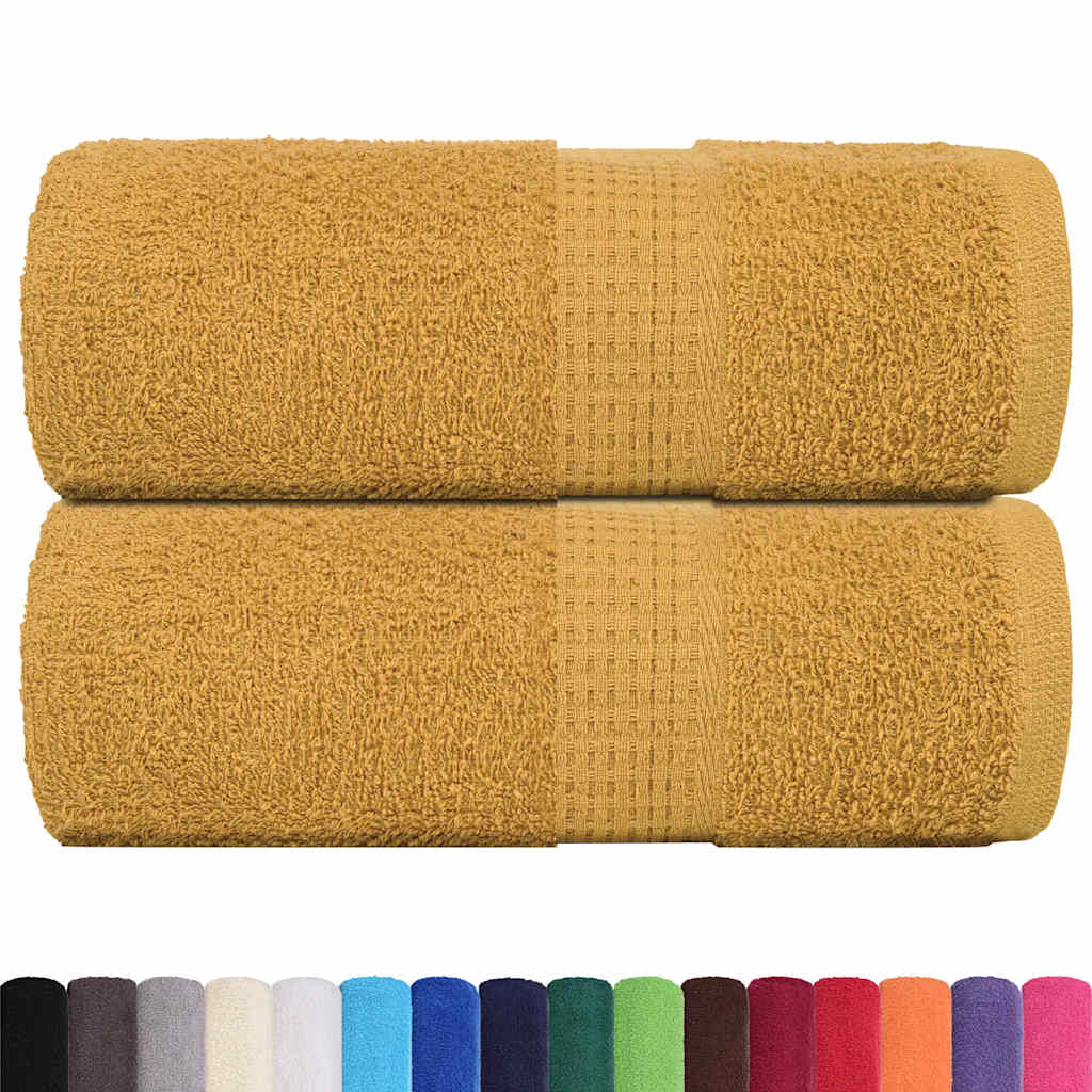 Asciugamani Ospiti 2 pz Oro 30x50 cm 360 g/m² 100% Cotone - homemem39