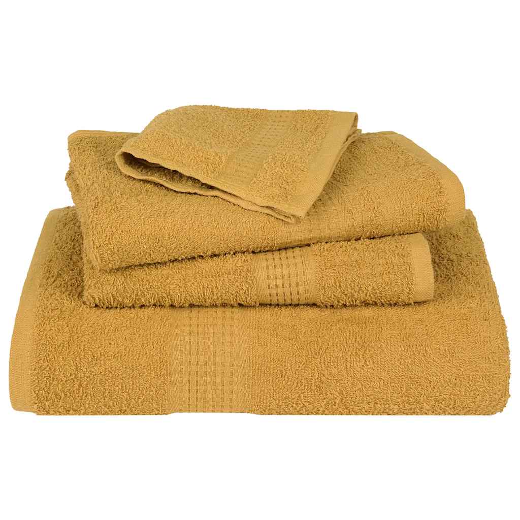 Asciugamani Ospiti 4 pz Oro 30x50 cm 360 g/m² 100% Cotone