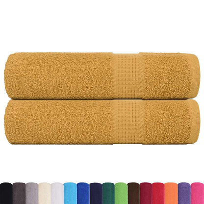 Asciugamani 2 pz Oro 50x100 cm 360 g/m² 100% Cotone