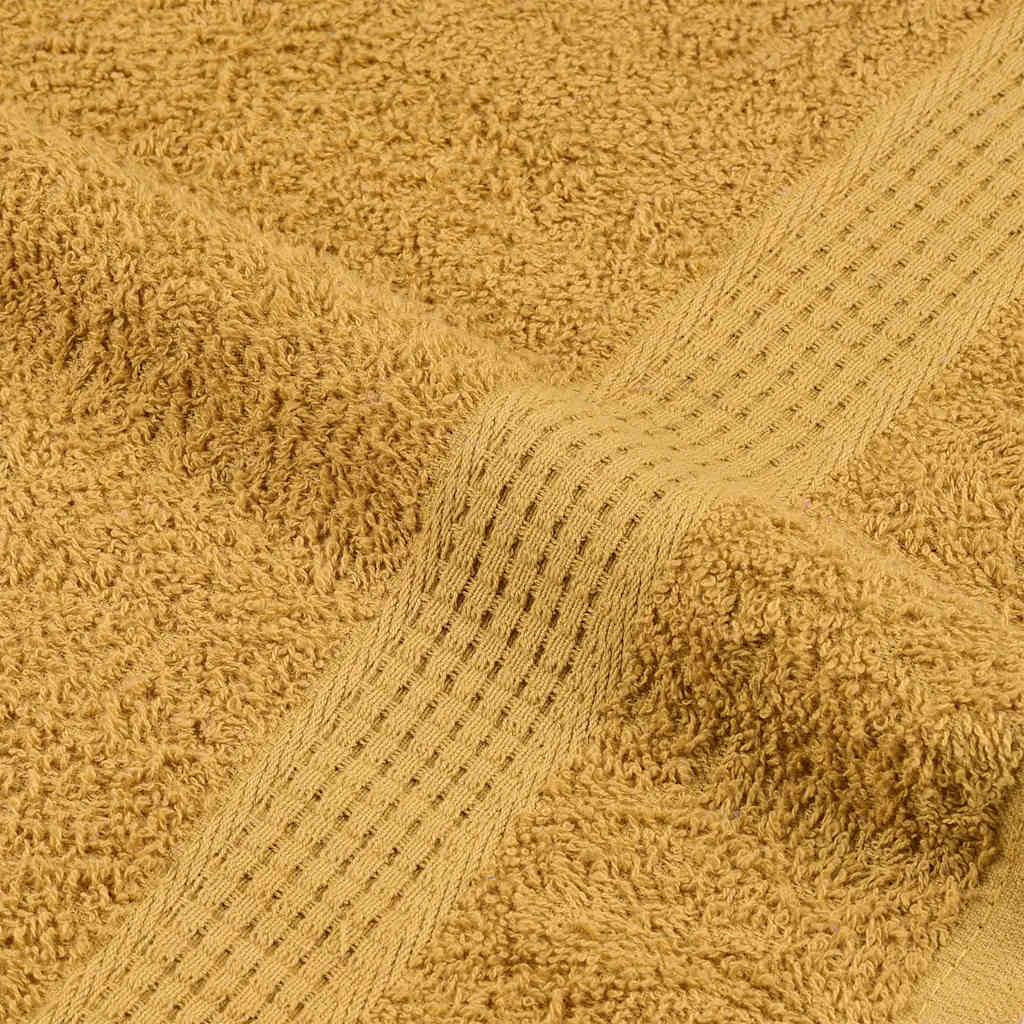 Asciugamani 2 pz Oro 50x100 cm 360 g/m² 100% Cotone - homemem39