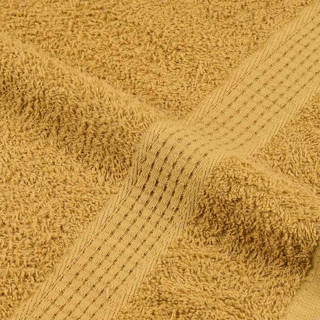 Asciugamani Doccia 2 pz Oro 70x140 cm 360 g/m² 100% Cotone