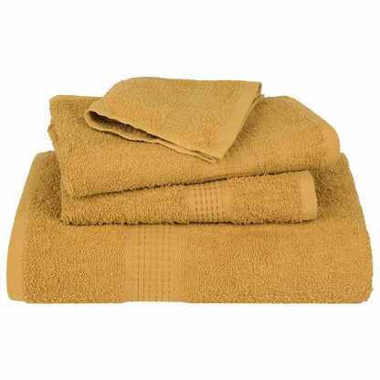 Asciugamani da Bagno 4 pz Oro 100x150 cm 360 g/m² 100% Cotone