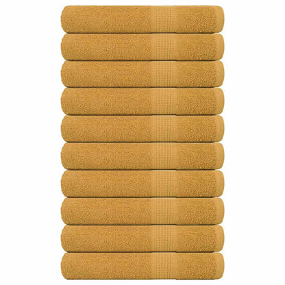 Asciugamani 10 pz Oro 100x200 cm 360 g/m² 100% Cotone - homemem39