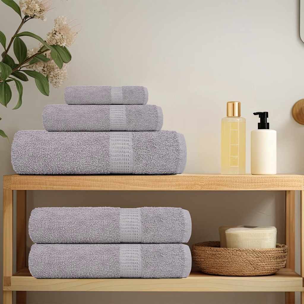 Asciugamani da Bagno 2 pz Grigio 100x150cm 360g/m² 100% Cotone - homemem39