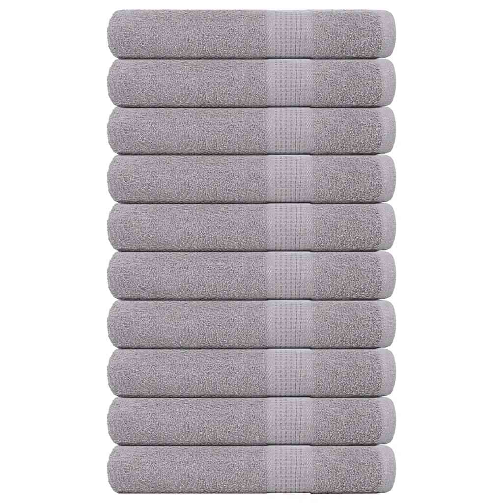 Asciugamani per Sauna 10pz Grigio 80x200cm 360 g/m² 100% Cotone - homemem39