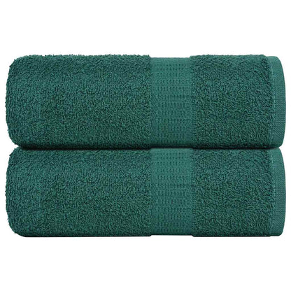 Asciugamani Ospiti 2 pz Verde 30x50 cm 360 g/m² 100% Cotone - homemem39