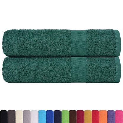 Asciugamani Doccia 2 pz Verde 70x140 cm 360 g/m² 100% Cotone - homemem39