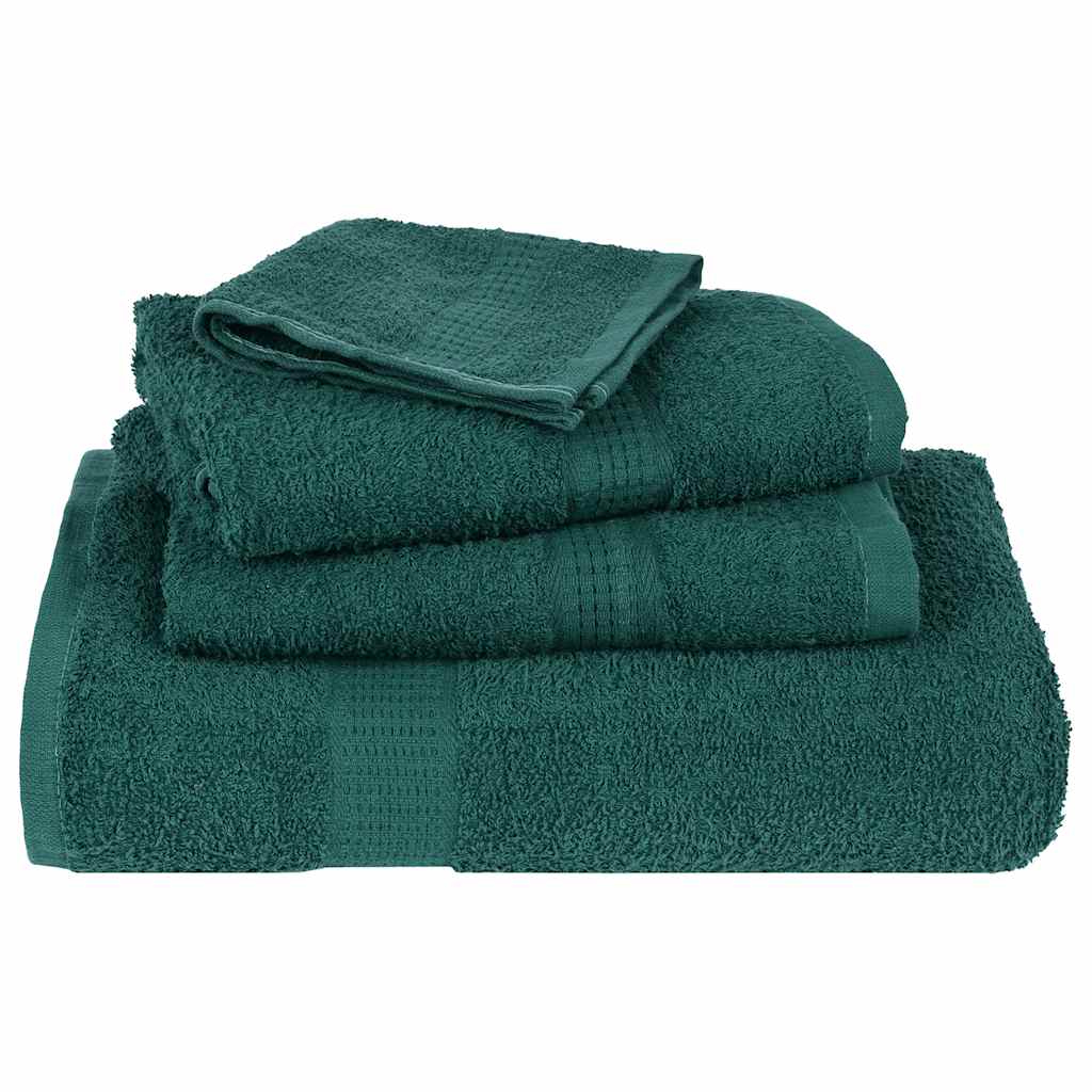 Asciugamani Doccia 4 pz Verde 70x140 cm 360 g/m² 100% Cotone - homemem39