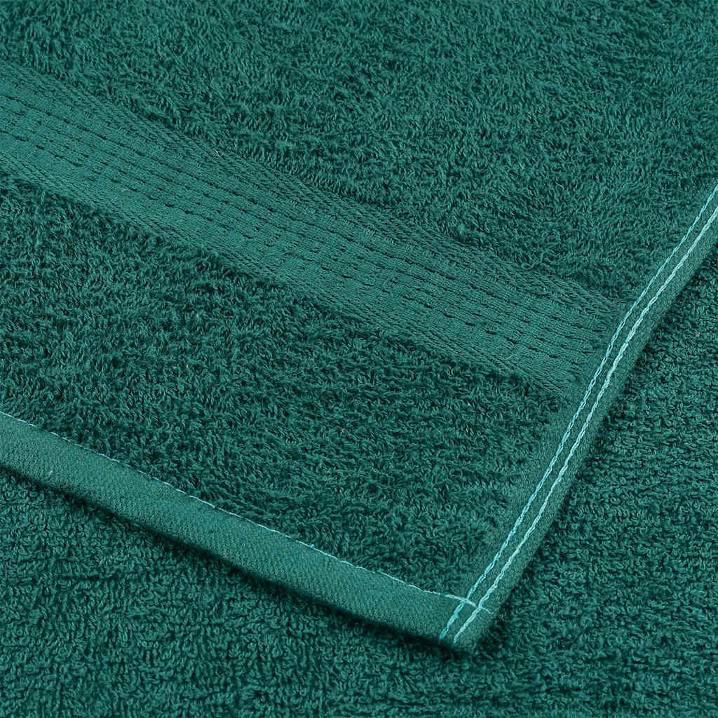 Asciugamani da Bagno 4 pz Verde 100x150cm 360g/m² 100% Cotone