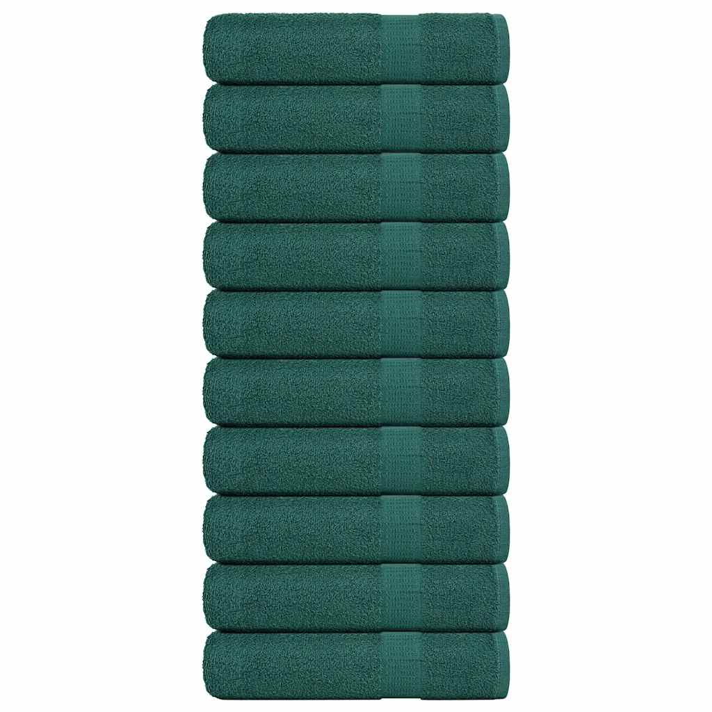 Asciugamani da Bagno 10 pz Verde 100x150cm 360 g/m² 100% Cotone - homemem39