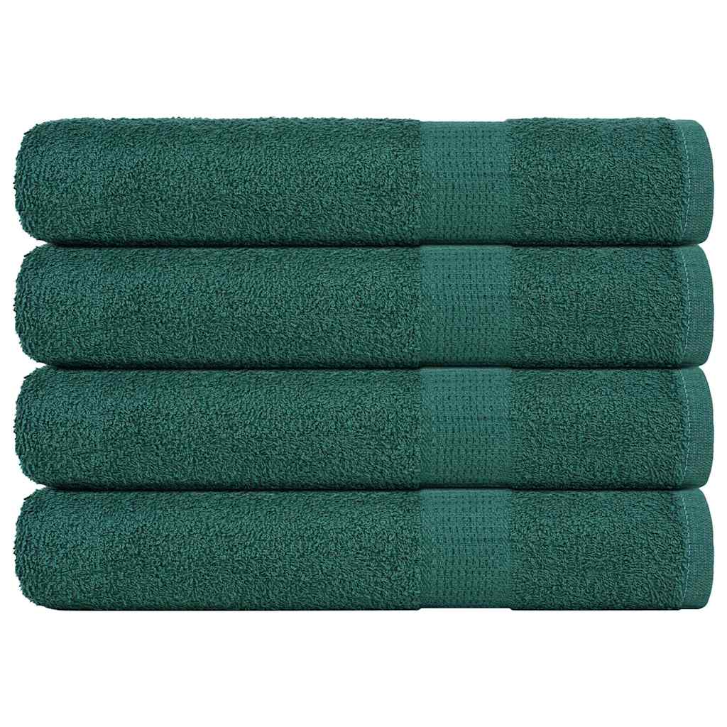 Asciugamani per Sauna 4 pz Verde 80x200cm 360g/m² 100% Cotone - homemem39