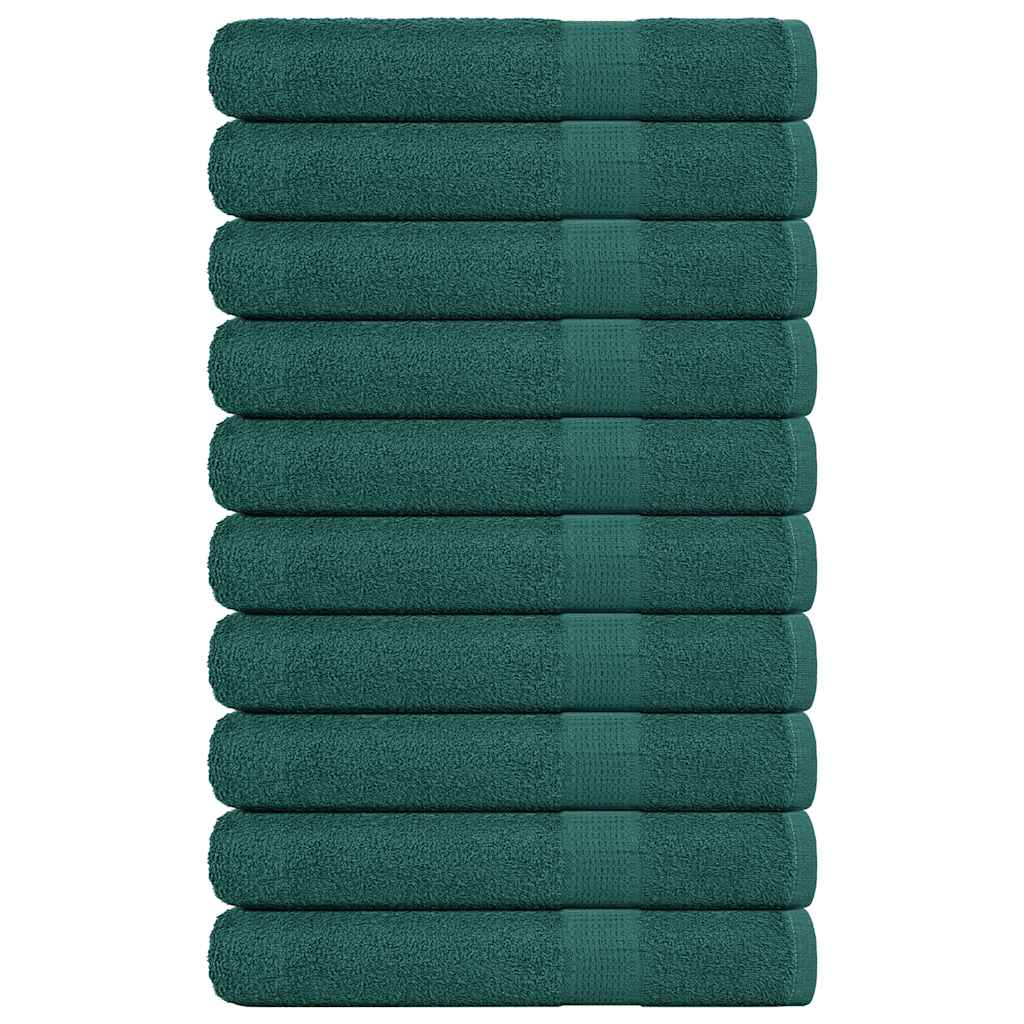 Asciugamani per Sauna 10 pz Verde 80x200cm 360 g/m² 100% Cotone - homemem39