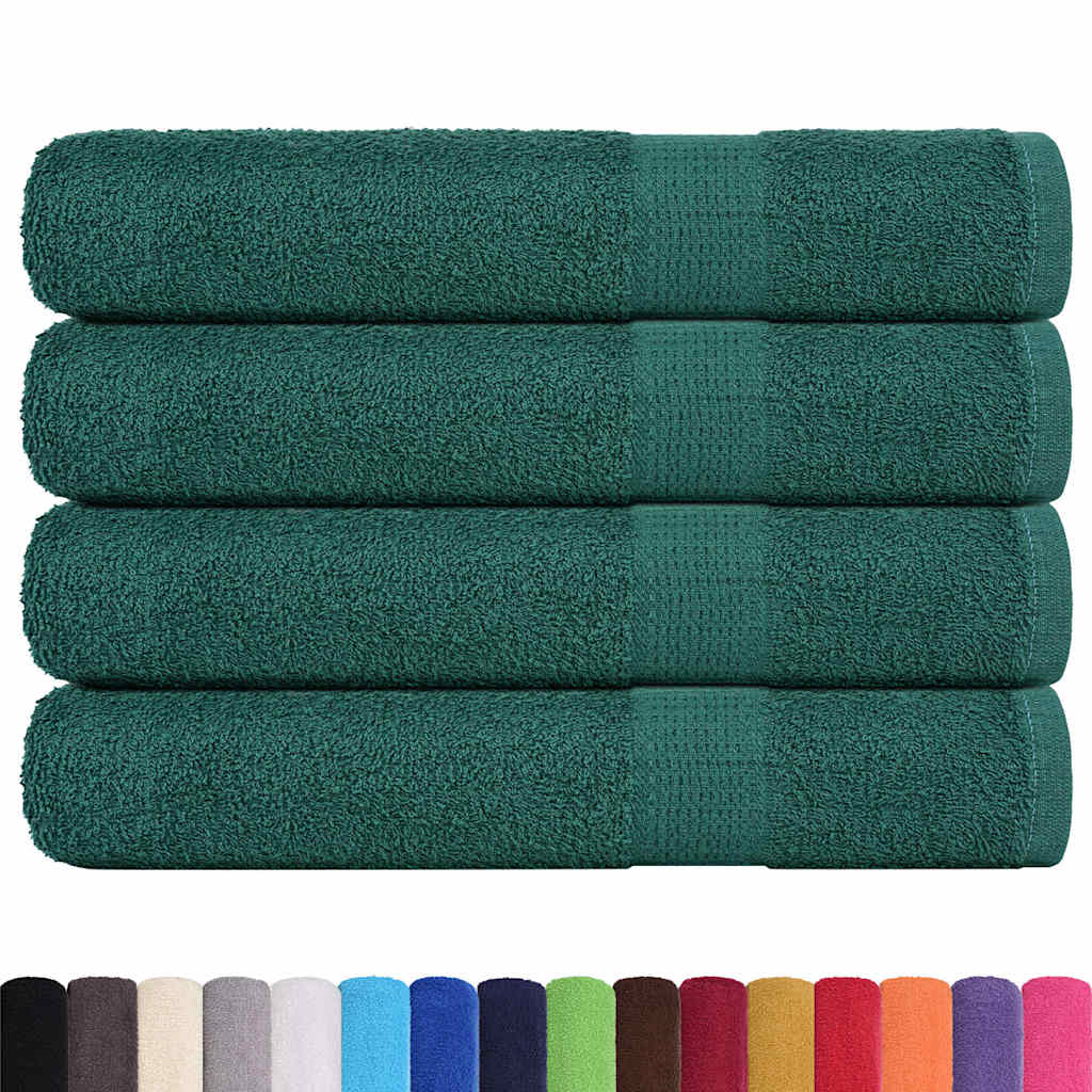 Asciugamani 4 pz Verde 100x200 cm 360 g/m² 100% Cotone - homemem39