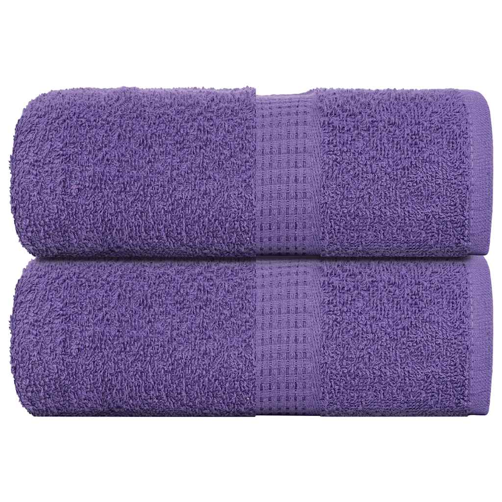 Asciugamani per Sapone 2 pz Viola 30x30cm 360g/m² 100% Cotone - homemem39