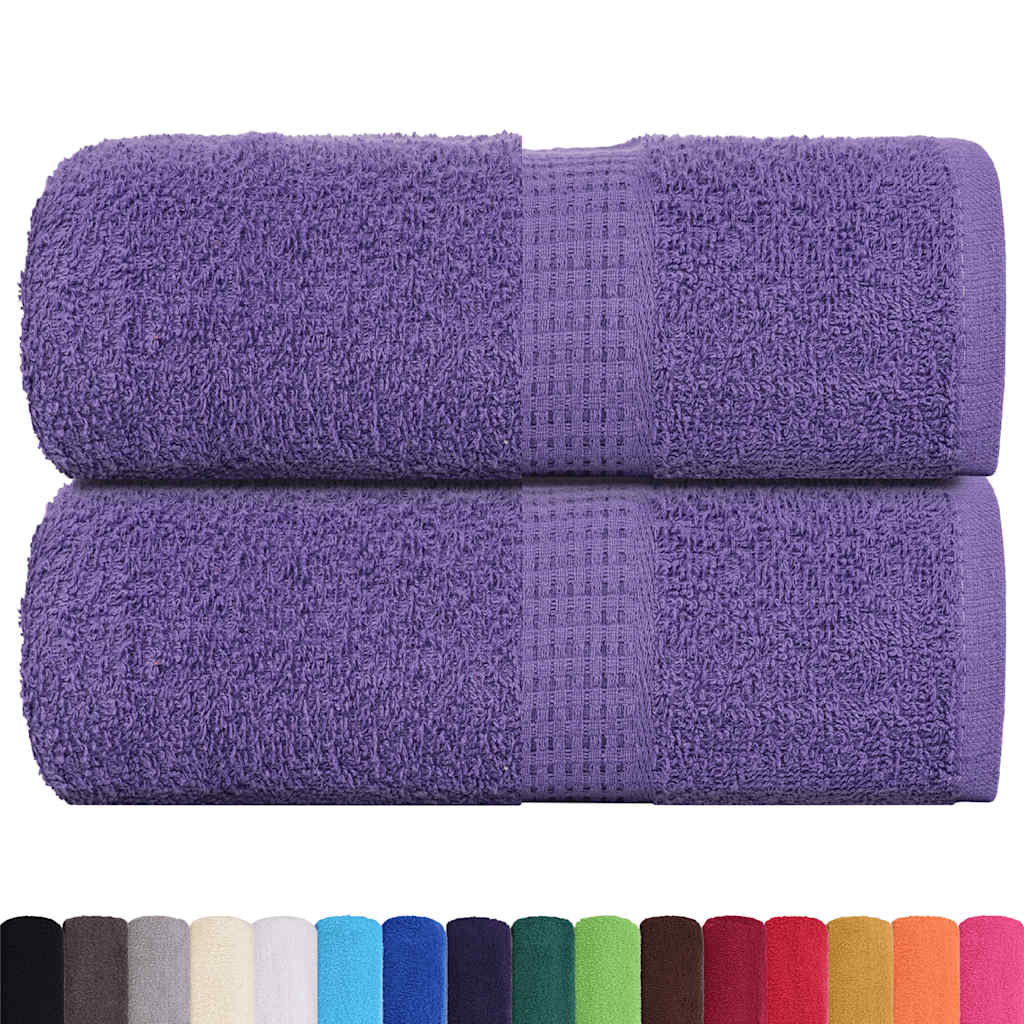 Asciugamani per Sapone 2 pz Viola 30x30cm 360g/m² 100% Cotone - homemem39