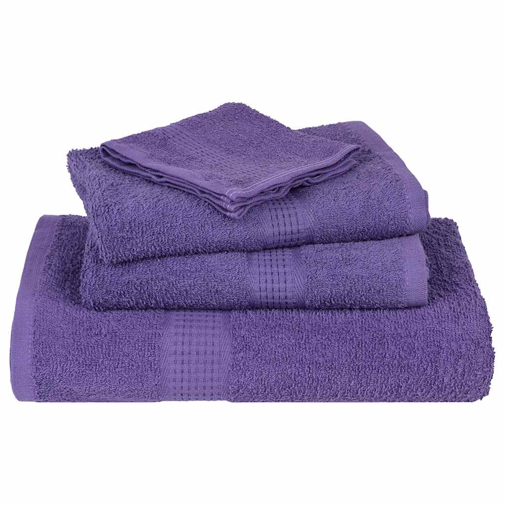 Asciugamani Ospiti 10 pz Viola 30x50 cm 360 g/m² 100% Cotone