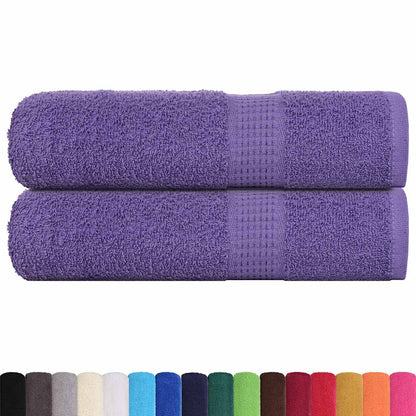 Asciugamani 2 pz Viola 50x100 cm 360 g/m² 100% Cotone