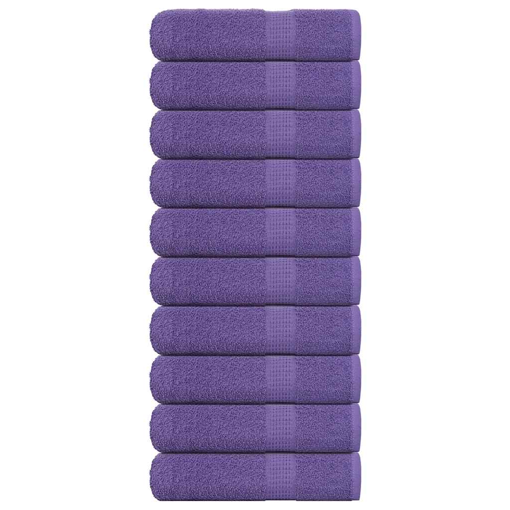 Asciugamani 10 pz Viola 50x100 cm 360 g/m² 100% Cotone