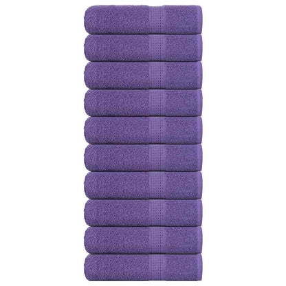 Asciugamani 10 pz Viola 50x100 cm 360 g/m² 100% Cotone - homemem39