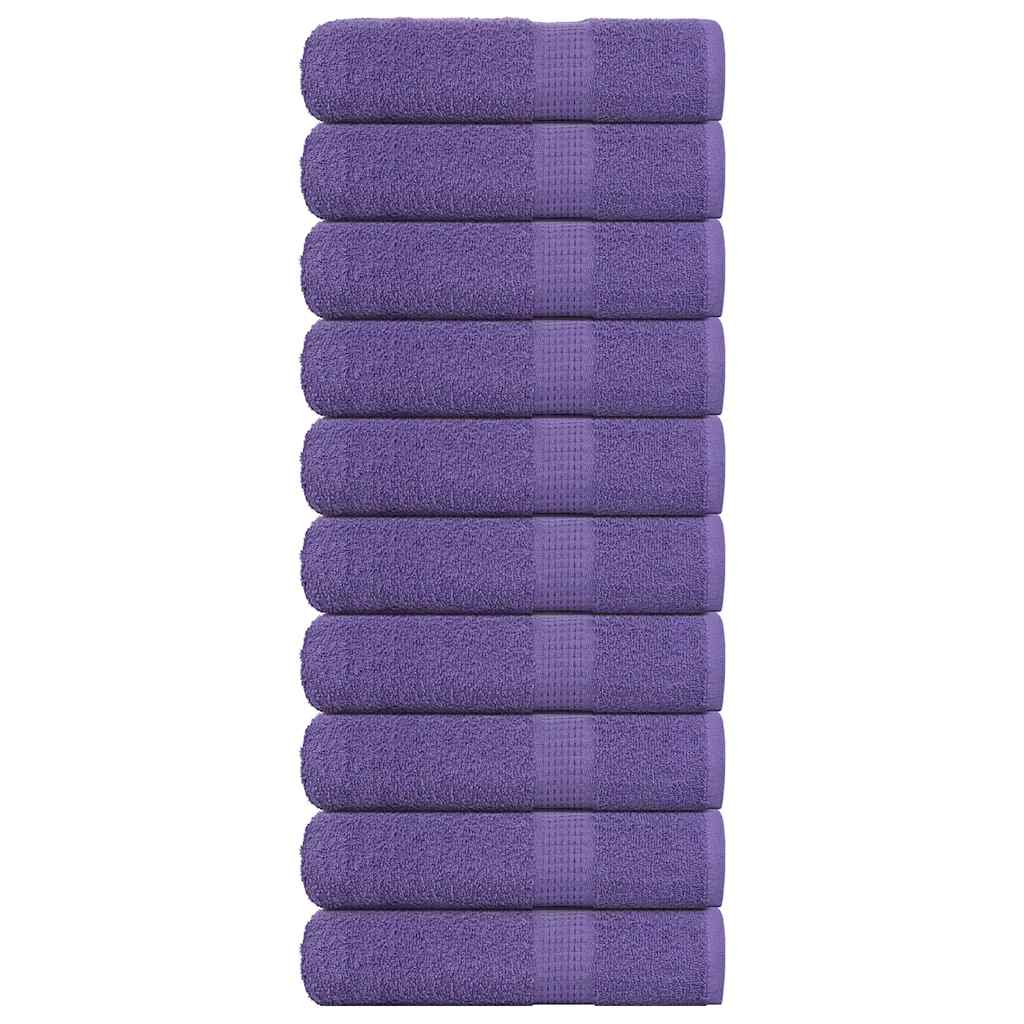 Asciugamani Doccia 10 pz Viola 70x140 cm 360 g/m² 100% Cotone