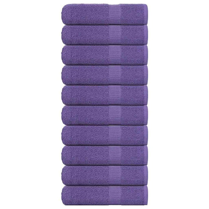 Asciugamani Doccia 10 pz Viola 70x140 cm 360 g/m² 100% Cotone