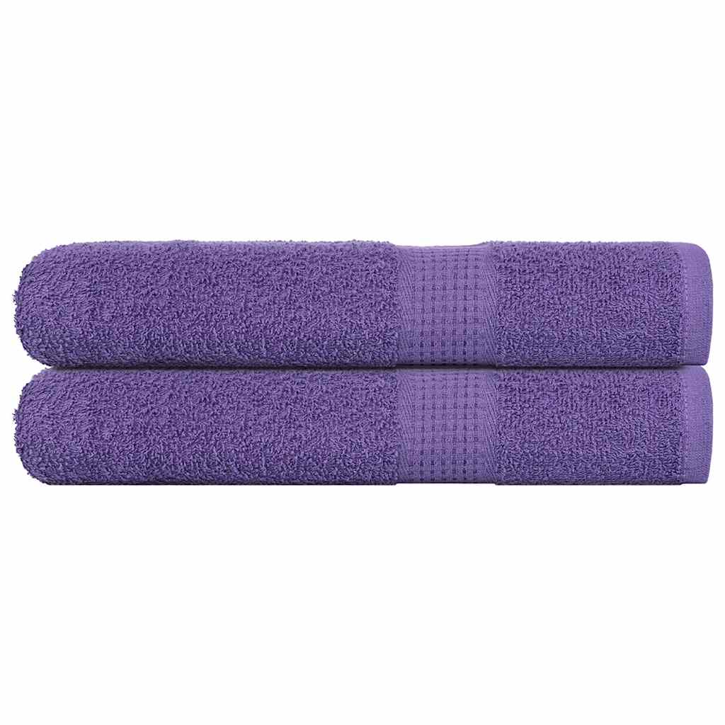 Asciugamani per Sauna 2 pz Viola 80x200cm 360g/m² 100% Cotone - homemem39