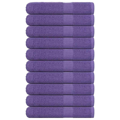 Asciugamani per Sauna 10 pz Viola 80x200cm 360g/m² 100% Cotone - homemem39