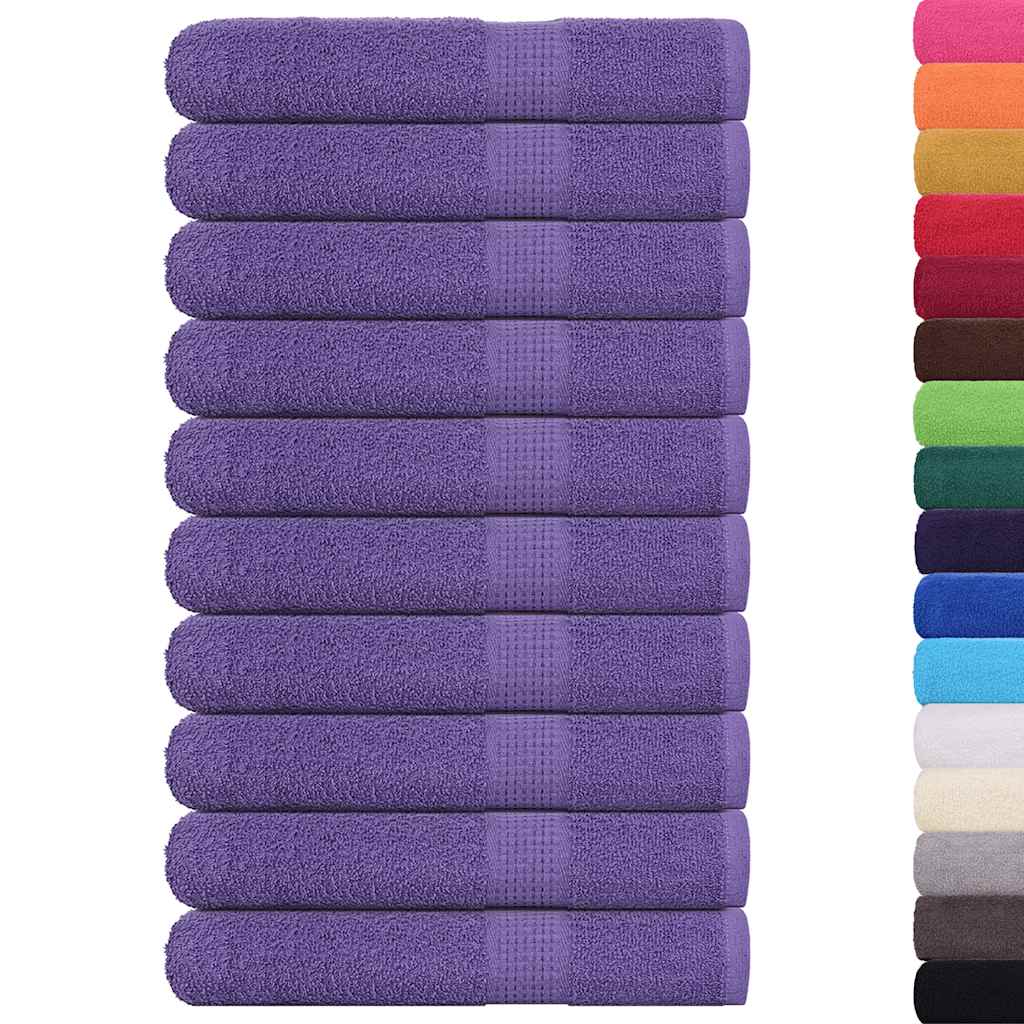 Asciugamani per Sauna 10 pz Viola 80x200cm 360g/m² 100% Cotone - homemem39