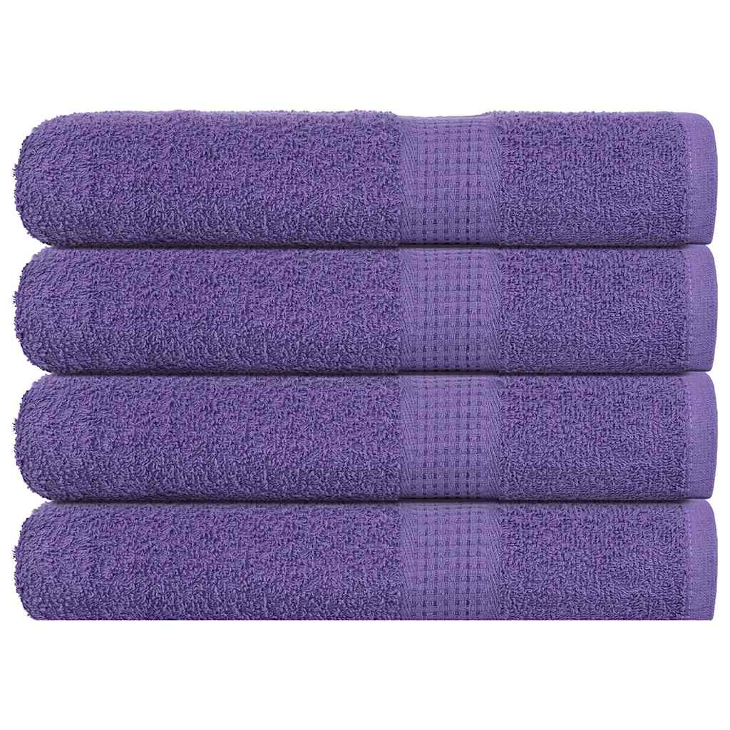 Asciugamani 4 pz Viola 100x200 cm 360 g/m² 100% Cotone - homemem39