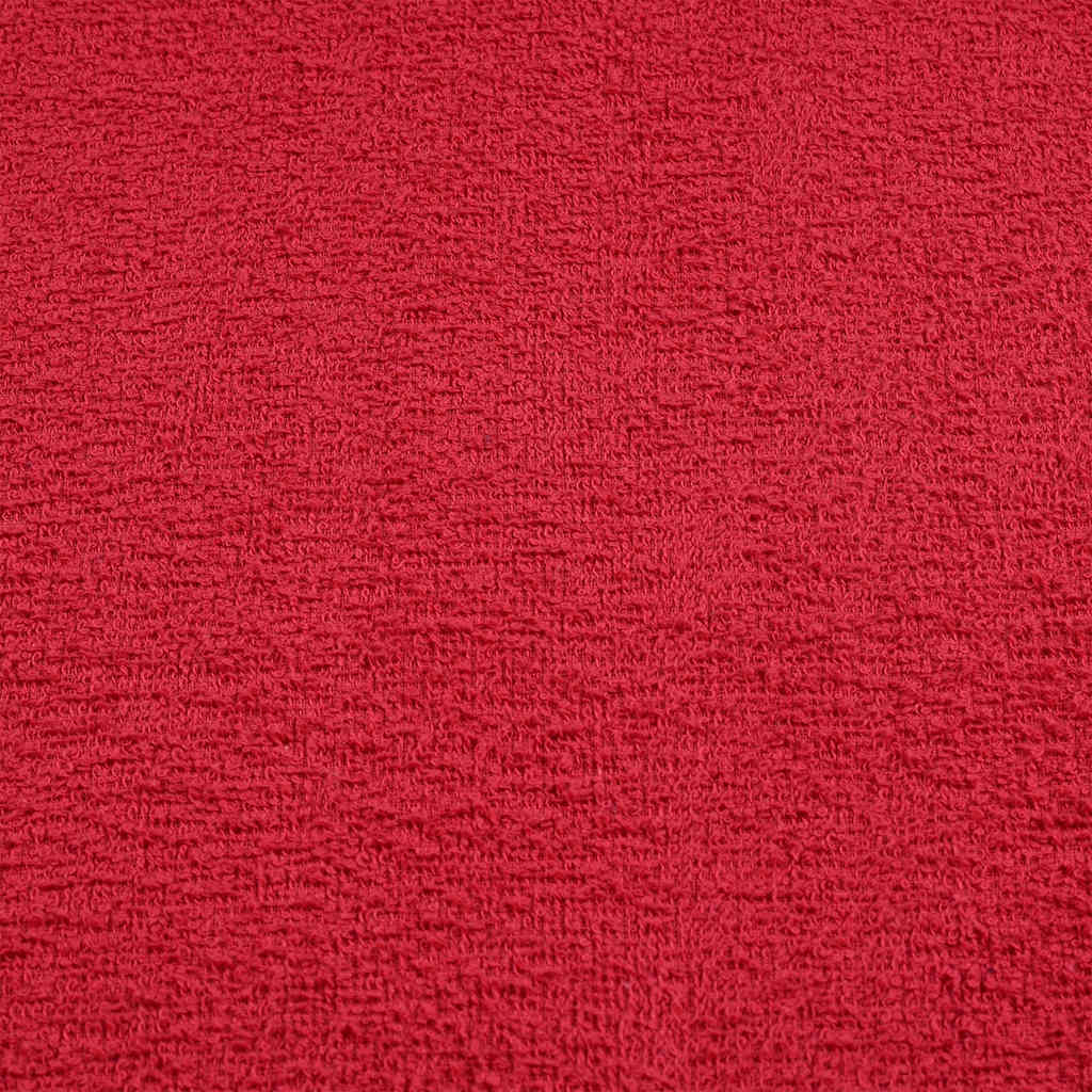 Asciugamani Ospiti 10 pz Rossi 30x50 cm 360 g/m² 100% Cotone