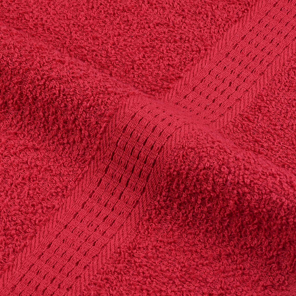 Asciugamani Ospiti 10 pz Rossi 30x50 cm 360 g/m² 100% Cotone - homemem39