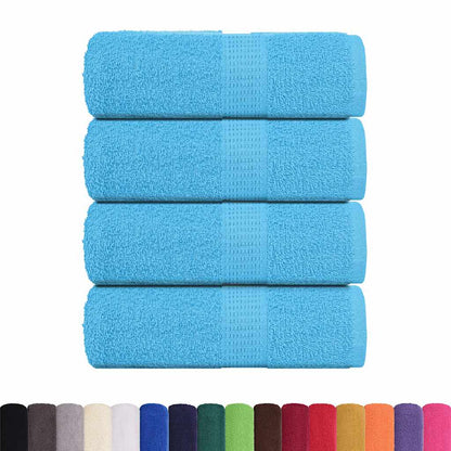 Asciugamani Sapone 4 pz Turchesi 30x30 cm 360 g/m² 100% Cotone - homemem39