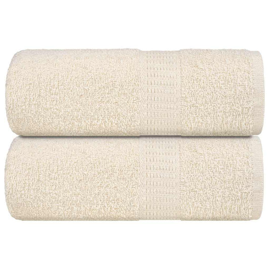 Asciugamani per Sapone 2 pz Crema 30x30 cm 360 g/m² 100% Cotone