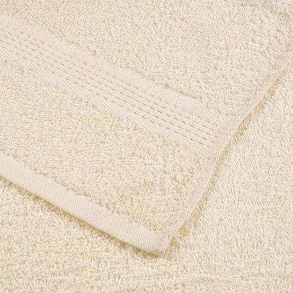 Asciugamani per Sapone 10 pz Crema 30x30cm 360 g/m² 100% Cotone