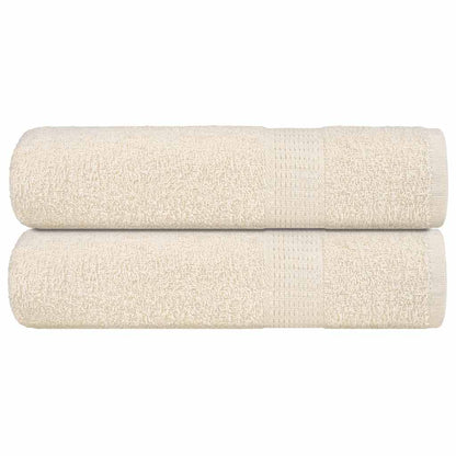 Asciugamani Doccia 2 pz Crema 70x140 cm 360 g/m² 100% Cotone - homemem39