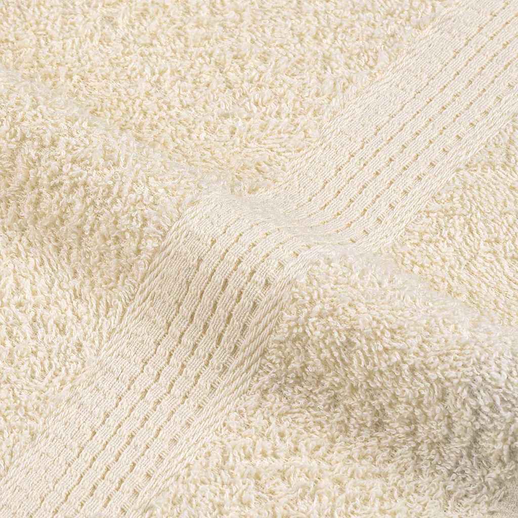 Asciugamani Doccia 2 pz Crema 70x140 cm 360 g/m² 100% Cotone - homemem39