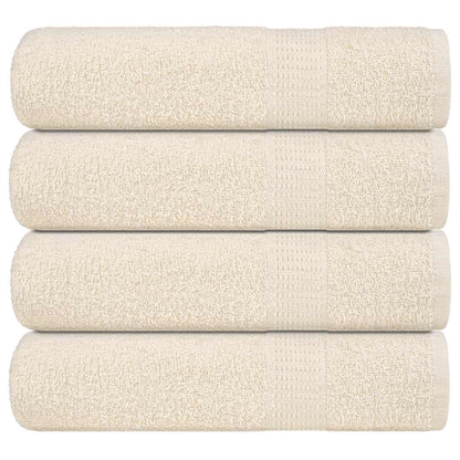 Asciugamani Doccia 4 pz Crema 70x140 cm 360 g/m² 100% Cotone - homemem39