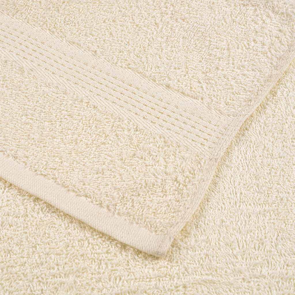 Asciugamani Doccia 4 pz Crema 70x140 cm 360 g/m² 100% Cotone - homemem39