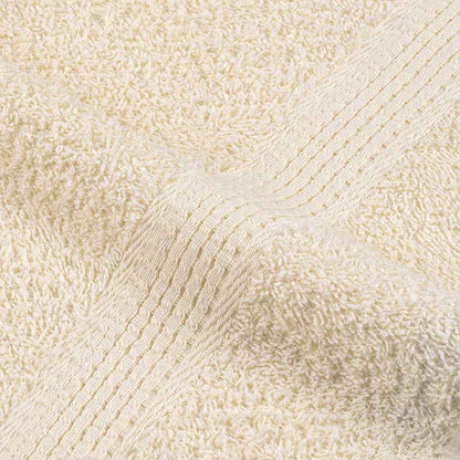 Asciugamani da Bagno 2 pz Crema 100x150 cm 360 g/m² 100% Cotone - homemem39