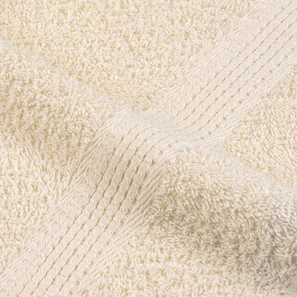 Asciugamani da Bagno 4 pz Crema 100x150 cm 360 g/m² 100% Cotone - homemem39