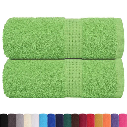 Asciugamani per Sapone 2 pz Verde Mela 30x30 cm 360 g/m² Cotone - homemem39