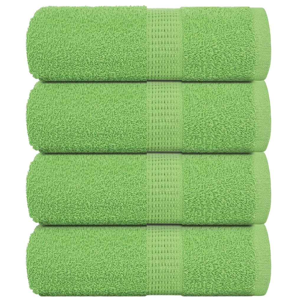 Asciugamani per Sapone 4 pz Verde Mela 30x30 cm 360 g/m² Cotone - homemem39