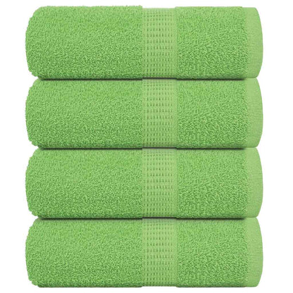 Asciugamani per Sapone 4 pz Verde Mela 30x30 cm 360 g/m² Cotone - homemem39