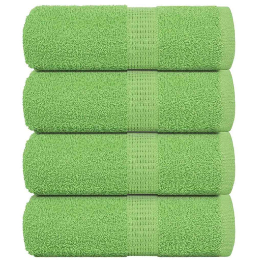 Asciugamani per Sapone 4 pz Verde Mela 30x30 cm 360 g/m² Cotone