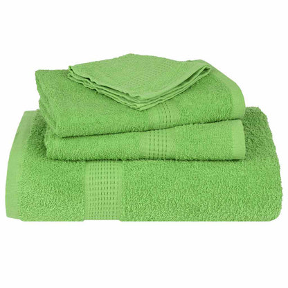 Asciugamani per Sapone 4 pz Verde Mela 30x30 cm 360 g/m² Cotone - homemem39